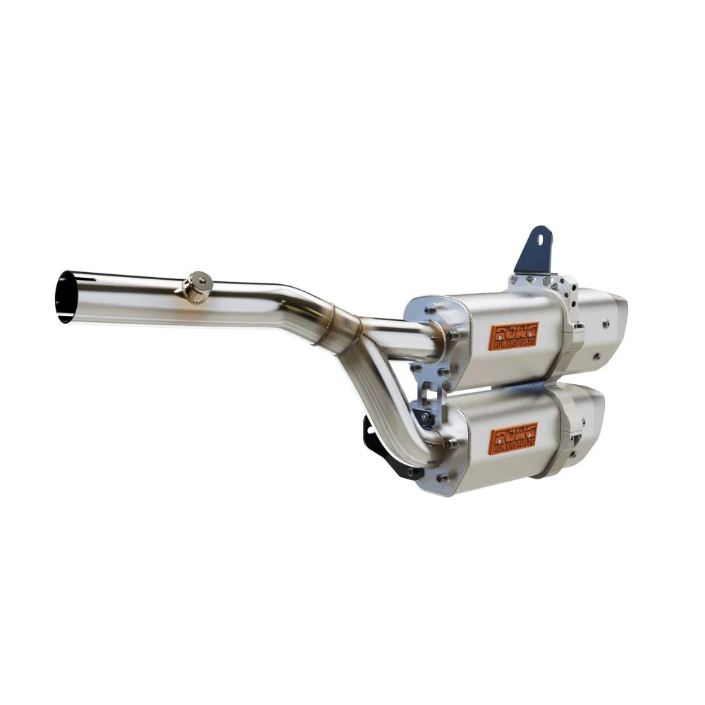 RJWC Dual Stacked APX Slip-On Exhaust For Can-Am Outlander G2 2012-2024