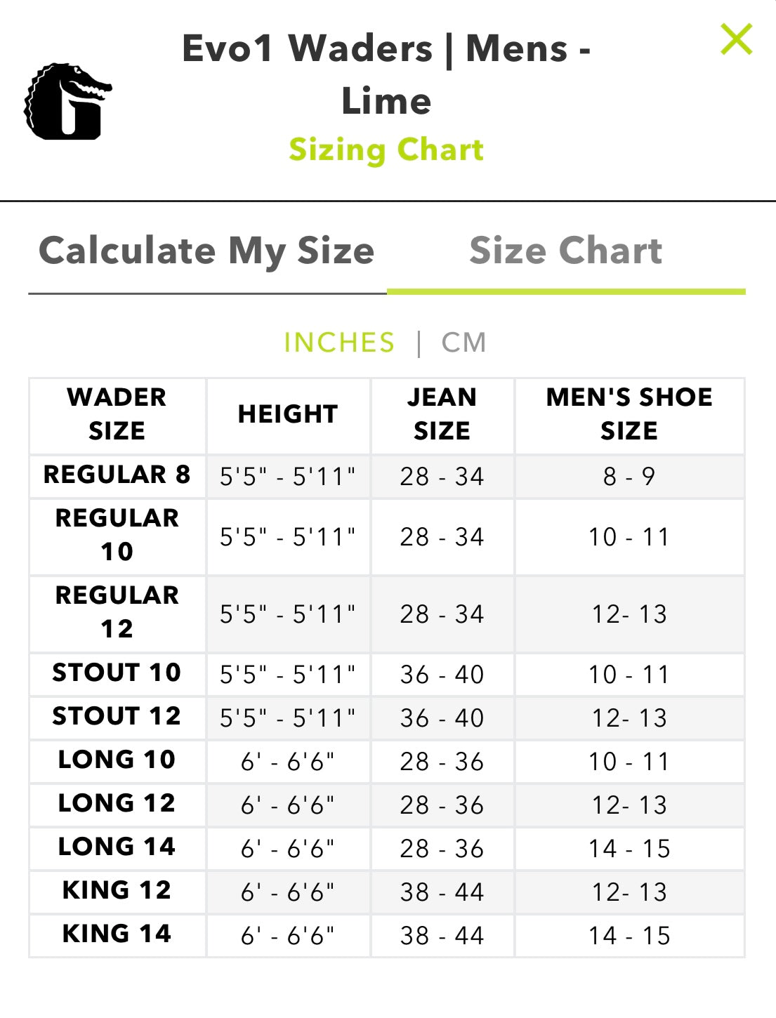GATOR WADER EVO1 MENS WADERS