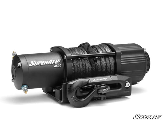 SATV 4500LB. ATV/UTV WHINCH (WITH WIRELESS REMOTE & SYNTHETIC ROPE)