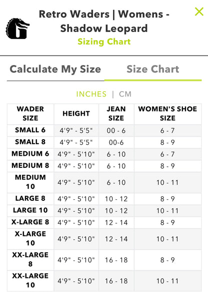GATOR WADER WOMENS RETRO WADERS
